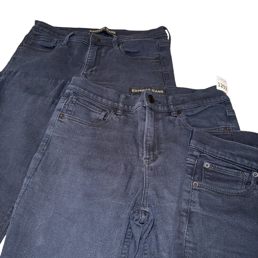 BUNDLE 3 PAIR JEANS, Express, Stretch, Mid RISE, 6s, Black - Picture 7 of 12